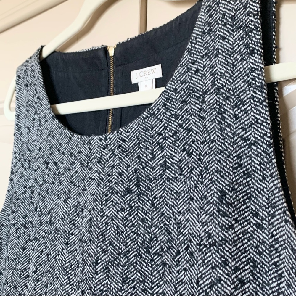 J.Crew Herringbone Tweed Shift Dress - Picture 6 of 11